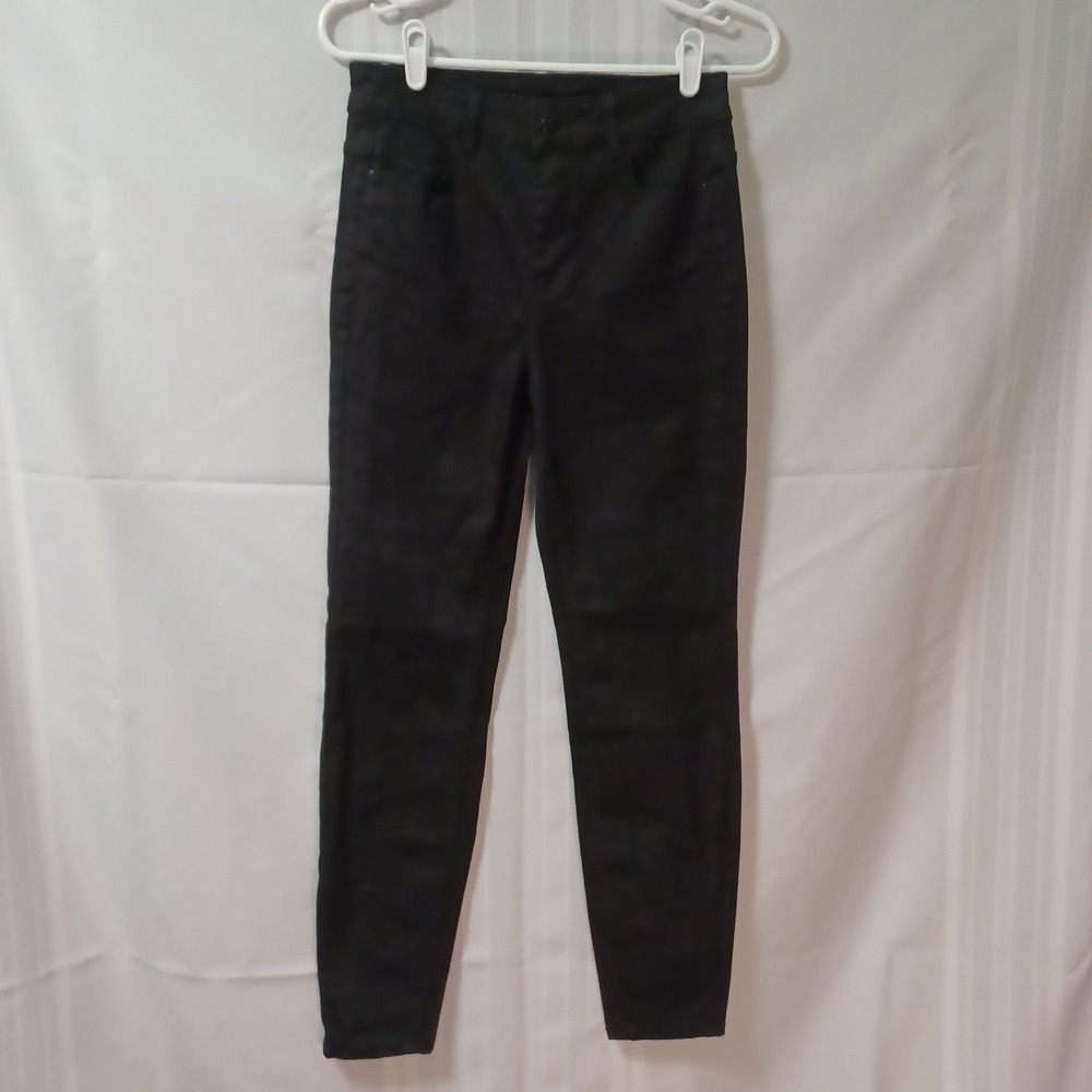 Calzedonia Jeans Womens 2 Black Solid High Rise Skinny Leg Denim Pants Slim Fit
